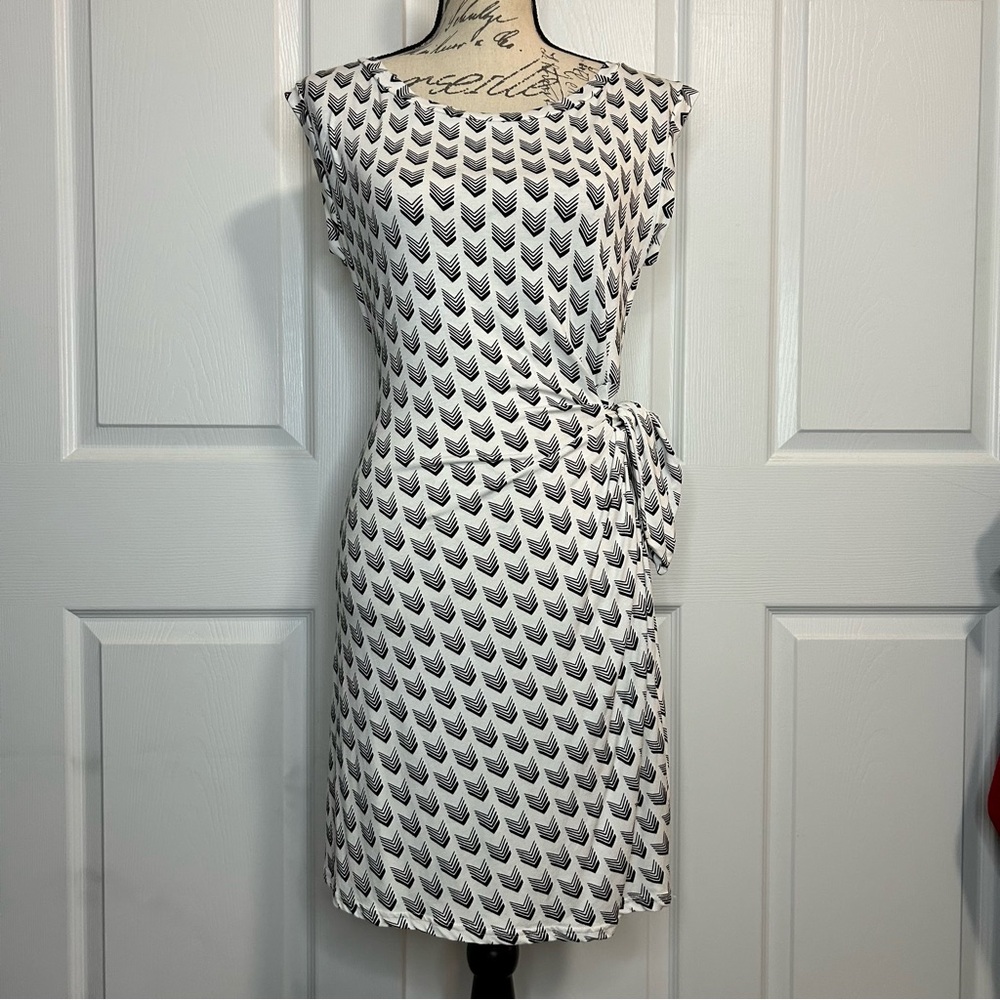 Figwood Knit Faux Wrap Dress